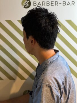 バーバーバー アカバネ(BARBER-BAR AKABANE) ビジネスマンのための爽やかアップバング バーバースタイル#3