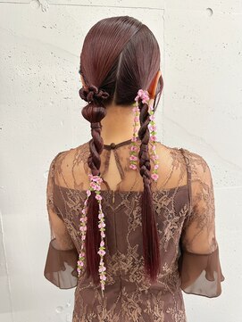 シーク 天神(SEEK) 松尾菫菜/ヘアセット/ヘアアレンジ/ハイトーン/韓国ヘア