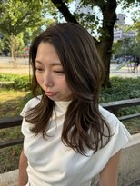 サル(saru)&nbsp;#オリーブベージュ × #レイヤーカット