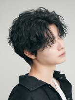 シャドウパーマ無造作パーマメンズマッシュメンズパーマ