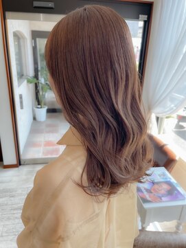 セットアップ 岡山北長瀬店(SET-UP) 韓国セミディ/ミルクティーベージュ/くびれヘア/大人可愛い