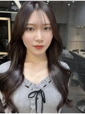 ワイドバングイメチェン美髪外ハネボブ+レイヤーカット韓国/池袋
