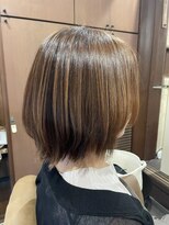 穀雨(Kokuu)&nbsp;大人シアーベージュミニウルフボブミディアムレイヤー