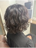 ボブ×パーマ