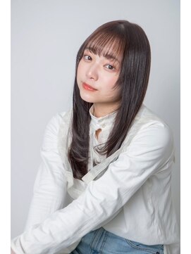 ルフュージュ バイ プロデュース 相模大野店(Refuge by Produce) チョコレートブラウン/レイヤーカット/ストレートロング