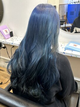 ラック 津田沼(LUCK) ブルーダブルカラーインナーカラーケアブリーチ