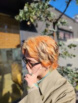 コウボウ(COUBOU) センター分け×毛先カラー