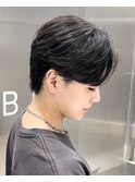 ニュアンスパーマ/フェザーパーマ/センターパート/八王子/岩名
