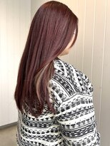 ココロヘアー 住吉店(Cocolo hair)&nbsp;レイヤー×ピンクカラー