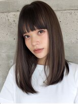 アンドレイ 表参道(andrey) 着物ヘア/ダークアッシュ/ミディアムレイヤーカット/表参道