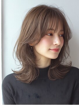 ハーツ(Heart's) 白髪ぼかし　くびれミディアム　40代50代60代