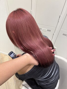 アーチバイケンジ(arch by kenje) ピンクカラー/平塚美容室/ロングヘア/ブリーチカラーの