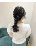 ブリーチなしカラー/ヘアアレンジ/ヘアセット/福岡/10代20代30代