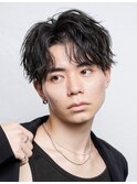 ラウンドマッシュ/ソフトツイスト/シャドウパーマ