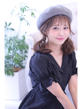 カシュカシュ(cache cache) cache cache★ベレー帽を使ったゆるふわアレンジ