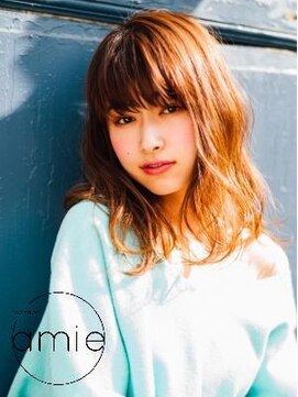 アミ 橋本(amie) 柔らかセミロング[イルミナカラー/デジタルパーマ]
