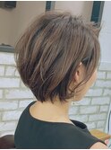 30.40代にオススメ×イルミナカラー×ひし形ショート◎