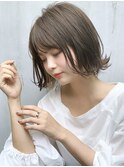 ショートボブ/デザインカラー/ローライト/縮毛矯正