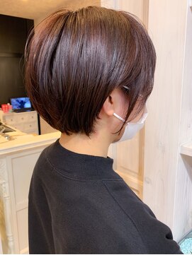 キャアリー(Caary) 福山市 濡れ髪丸みショートボブショートヘア人気Caaryキャアリー