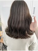 オリーブベージュ イルミナカラー 髪質改善