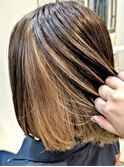★切りっぱなしボブ インナーカラー★