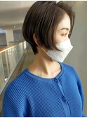 前髪長めバッサリショート/ショートボブ/ショートカット