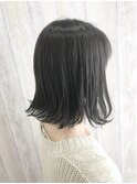 【CIEL原田】切りっぱなしボブのグレージュ。