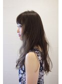 大人かわいい無造作ウェーブ・グレージュ/20代30代40代