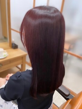 エルベ 内原店(elve) ツヤ髪×ブロッサムカラーピンク！