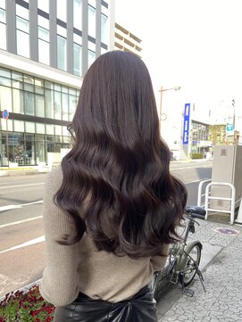 ボアップ(boappu) #ロングヘア#ブラウンヘア#チョコカラー#ブリーチなしカラー