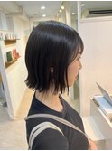 外ハネが若々しい◎大人の切りっぱなしボブ