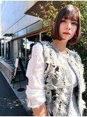 Aimee 町田 ココアブラウン×ニュアンスボブ