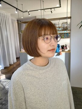 コポル(Copol) ぱつっとボブ×夏カラーヘーゼルベージュ