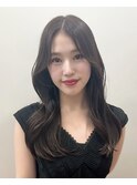 韓国くびれロング色気レイヤーオルチャン小顔前髪 艶髪