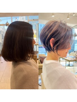 アンド ストーリーズ(&STORIES) ショートボブ髪型40代50代60代前髪あり前髪なし【橋本】