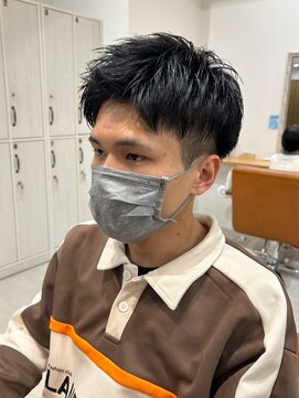 ネイロ 北千住(NeiRo) メンズマッシュツーブロ刈り上げ波巻きツイストスパイラルパーマ