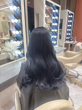 リー 梅田(Lee) ブリーチ1～２回/ケアブリーチ/ブルーブラック/青強め/ネイビー