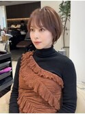 ショートボブ髪型30代40代50代前髪あり前髪なし面長丸顔【荒牧】