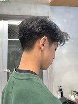 大人の毛流れセンターパート
