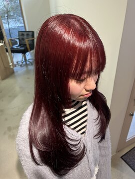 ヴィンスジオ 岐阜駅南(vince gio) レッドカラー/レイヤー/暖色