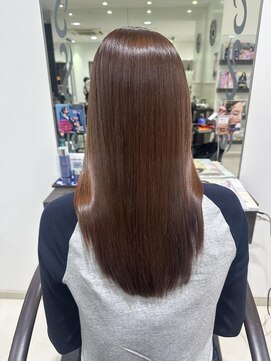 クロップ エス 茅ヶ崎本店(crop es) オレンジブラウンカラー