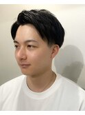 刈り上げセンターパート