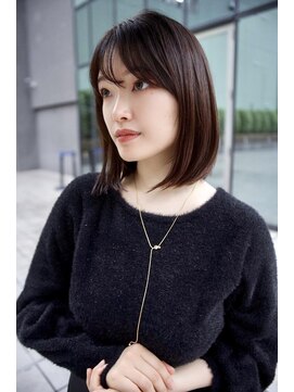 グランアージュ ネオ 船橋北口店(grandage neo) 大人可愛い前下がりボブ/アッシュブラック/切りっぱなしボブ