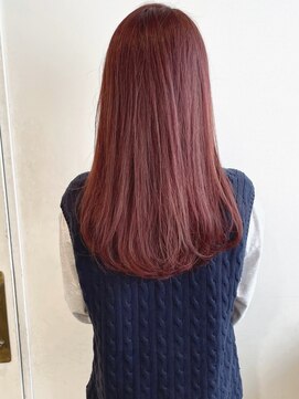 グリーン 渋谷(green) 【MIO】レッド×セミロング×ワンカール