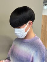 黒髪マッシュナチュラルマッシュメンズヘア韓国ツーブロック