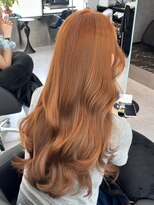 アルドーレフィエロ シンサイバシ(Ardore fiero shinsaibashi)&nbsp;韓国風ヘア☆アプリコットオレンジ【小山田繭】20代30代40代