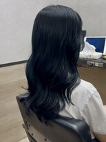 フレーム 博多店(FRAME)&nbsp;ブルーブラック×レイヤーカット【福岡/博多】