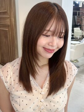 ケーツー心斎橋 クイーンズガーデン バイ ケーツー(K two QUEEN'S GARDEN by K two) レイヤーカット*透明感カラー*ロングヘア*前髪カット*顔周り