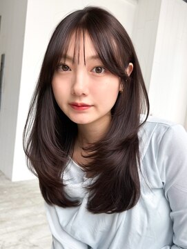 アルバム 池袋(ALBUM) 前髪カット顔周りレイヤーロングフェイスフレーミング_F1066