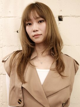 ランプ 代官山(the lamp) 透明感ブリーチなしハッシュカットミディアムレイヤー